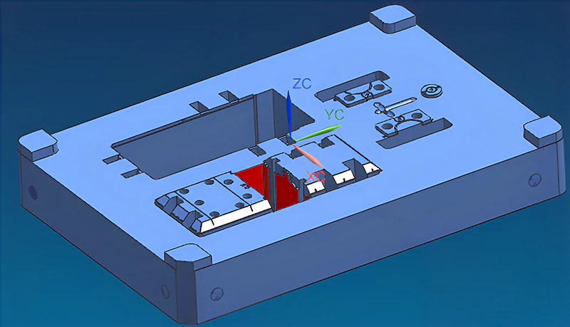 remote control mold core and inserts structure