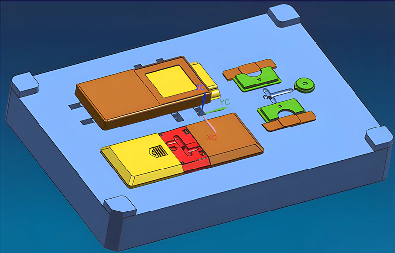remote control mold layout drawing